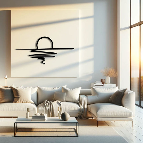 Metalen wanddecoratie – Decoratieve Wandkunst – Duurzaam Materiaal
