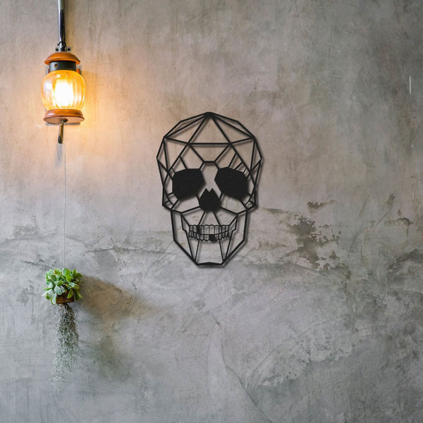 Metalen wanddecoratie | Schedel Ontwerp | Duurzaam Materiaal