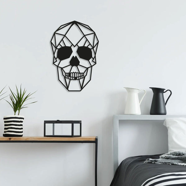 Metalen wanddecoratie | Schedel Ontwerp | Duurzaam Materiaal