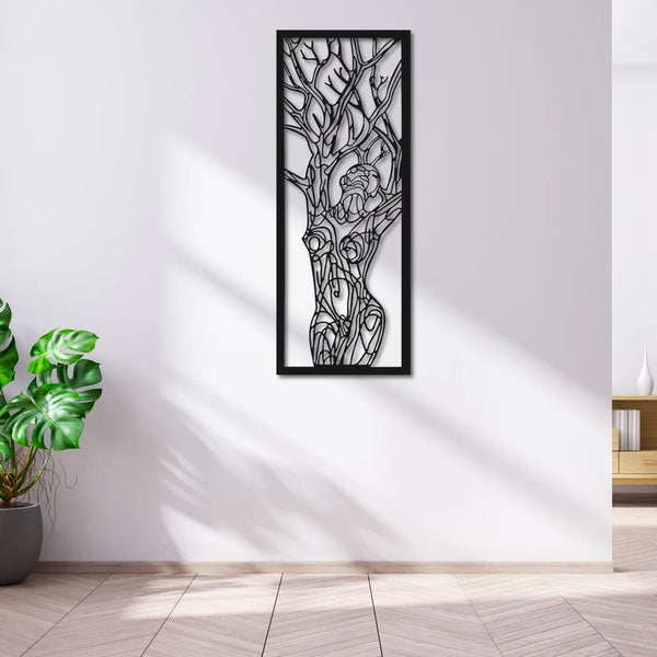 Metalen wanddecoratie | Boomvrouw Design | Duurzaam Materiaal