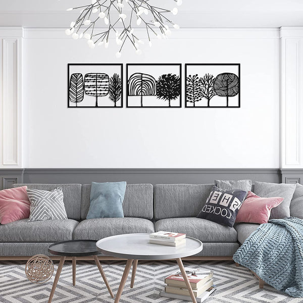 Metalen wanddecoratie – Unieke Snoepbos Ontwerp – Duurzaam Materiaal, Decoratief Accessoire