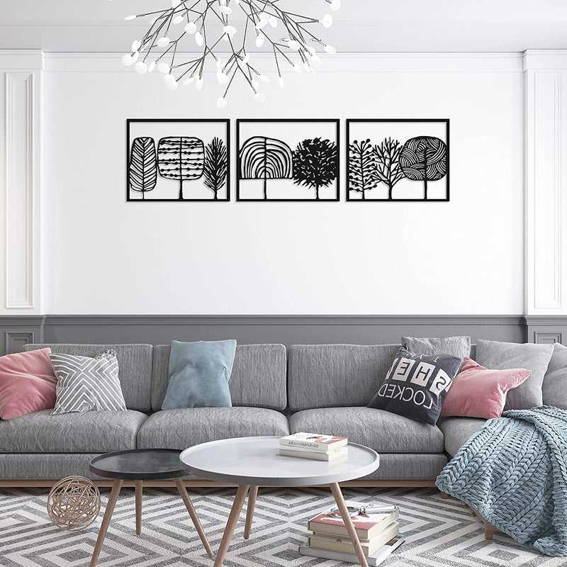 Metalen wanddecoratie – Unieke Snoepbos Ontwerp – Duurzaam Materiaal, Decoratief Accessoire