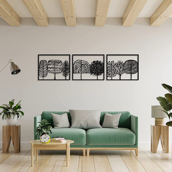 Metalen wanddecoratie – Unieke Snoepbos Ontwerp – Duurzaam Materiaal, Decoratief Accessoire