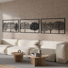 Metalen wanddecoratie – Unieke Snoepbos Ontwerp – Duurzaam Materiaal, Decoratief Accessoire