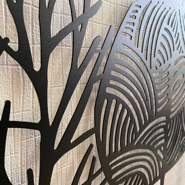 Metalen wanddecoratie – Unieke Snoepbos Ontwerp – Duurzaam Materiaal, Decoratief Accessoire