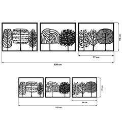 Metalen wanddecoratie – Unieke Snoepbos Ontwerp – Duurzaam Materiaal, Decoratief Accessoire
