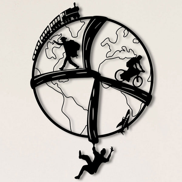 Metalen wanddecoratie – Vrije ziel ontwerp – Duurzaam en stijlvol interieuraccessoire