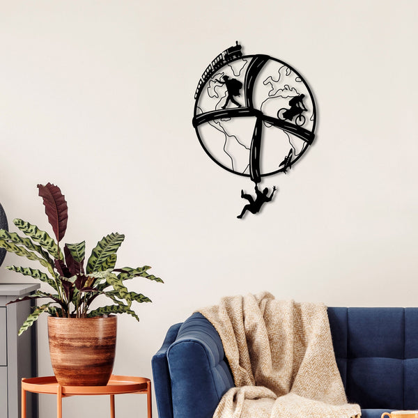 Metalen wanddecoratie – Vrije ziel ontwerp – Duurzaam en stijlvol interieuraccessoire