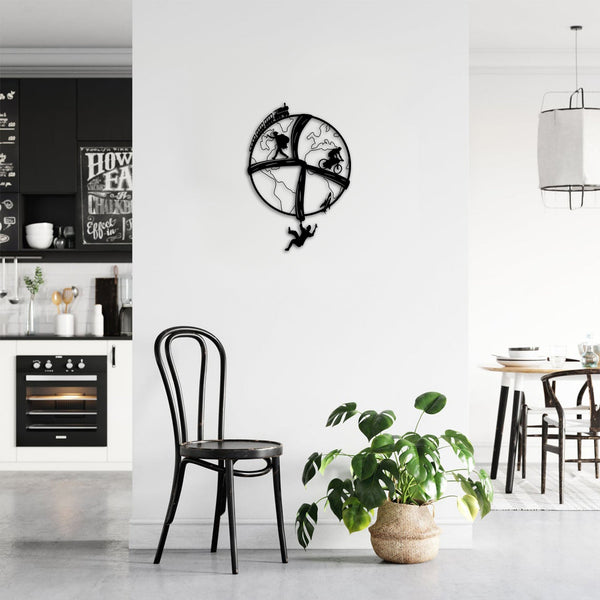 Metalen wanddecoratie – Vrije ziel ontwerp – Duurzaam en stijlvol interieuraccessoire
