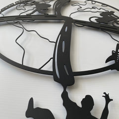 Metalen wanddecoratie – Vrije ziel ontwerp – Duurzaam en stijlvol interieuraccessoire