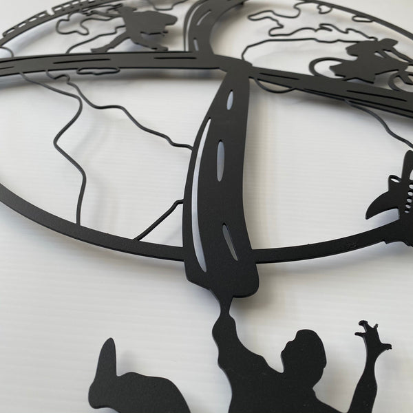 Metalen wanddecoratie – Vrije ziel ontwerp – Duurzaam en stijlvol interieuraccessoire