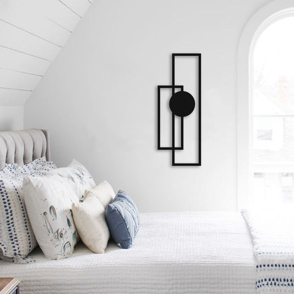 Metalen wanddecoratie – Geometrisch Ontwerp – Duurzaam Materiaal