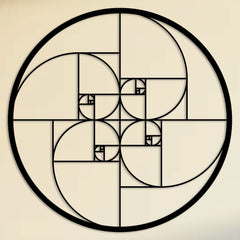 Metalen wanddecoratie – Abstracte Vormgeving – Duurzaam Materiaal