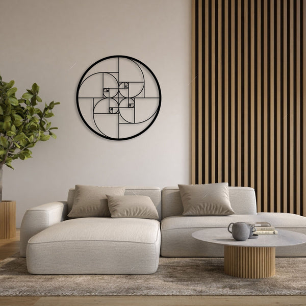 Metalen wanddecoratie – Abstracte Vormgeving – Duurzaam Materiaal