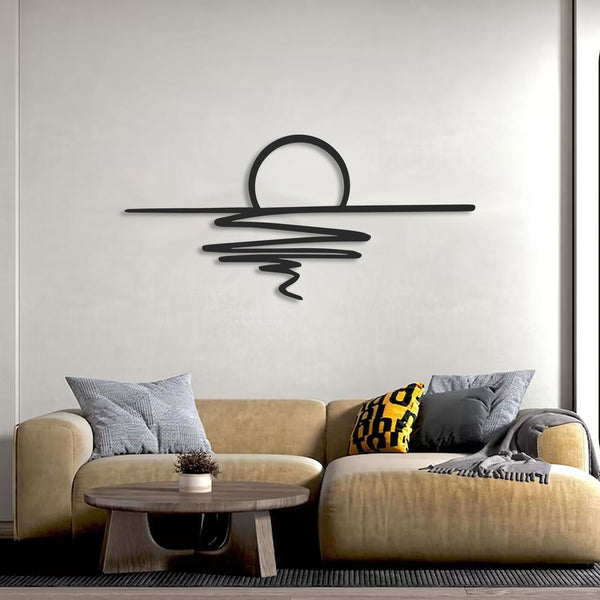 Metalen wanddecoratie – Decoratieve Wandkunst – Duurzaam Materiaal