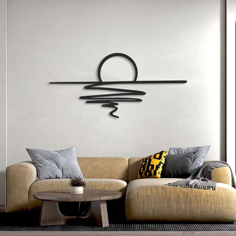 Metalen wanddecoratie – Decoratieve Wandkunst – Geschikt voor Binnengebruik
