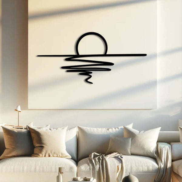 Metalen wanddecoratie – Decoratieve Wandkunst – Duurzaam Materiaal