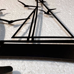 Metalen wanddecoratie – Zonsopgang Design – Duurzaam Materiaal, Decoratief Element