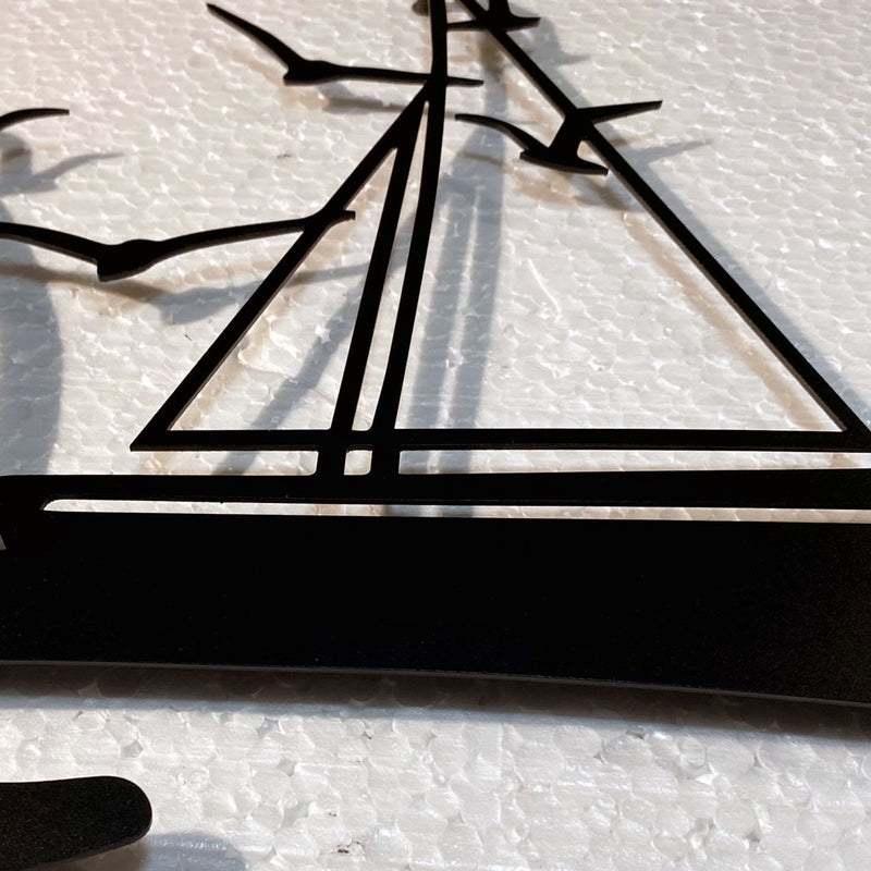Metalen wanddecoratie – Zonsopgang Design – Duurzaam Materiaal, Decoratief Element