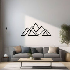 Metalen wanddecoratie – Minimalistisch ontwerp – Duurzaam materiaal