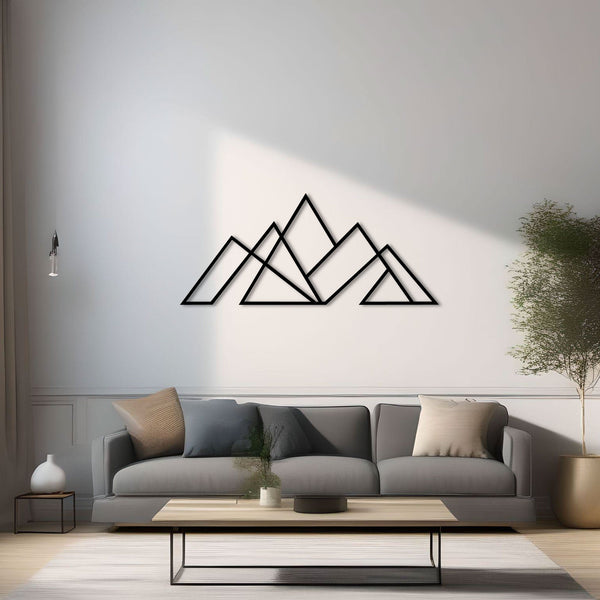 Metalen wanddecoratie – Minimalistisch ontwerp – Duurzaam materiaal
