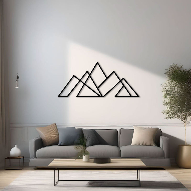 Metalen wanddecoratie – Minimalistisch ontwerp – Duurzaam materiaal