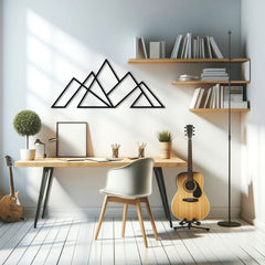 Metalen wanddecoratie – Minimalistisch ontwerp – Duurzaam materiaal