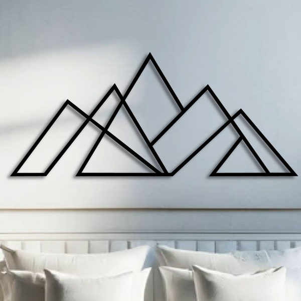 Metalen wanddecoratie – Minimalistisch ontwerp – Duurzaam materiaal