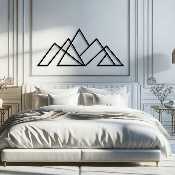 Metalen wanddecoratie – Minimalistisch ontwerp – Duurzaam materiaal