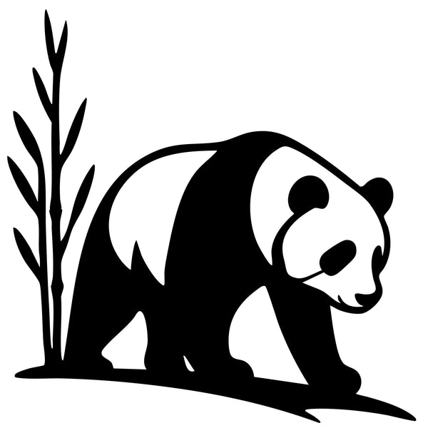 Metalen wanddecoratie – Panda Ontwerp – Duurzaam Materiaal, Unieke Wandversiering