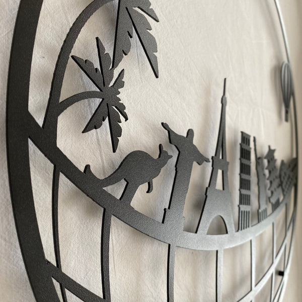 Metalen wanddecoratie – Steden Symbolen – Duurzaam en stijlvol ontwerp