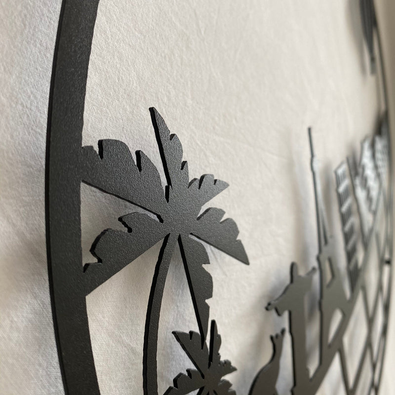 Metalen wanddecoratie – Steden Symbolen – Duurzaam en stijlvol ontwerp