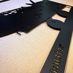 Metalen wanddecoratie | Vliegtuig drieluik | Stijlvol ontwerp voor wanddecoratie