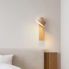 Wandlamp – Stijlvolle natuurstenen lamp – Off-white travertin materiaal