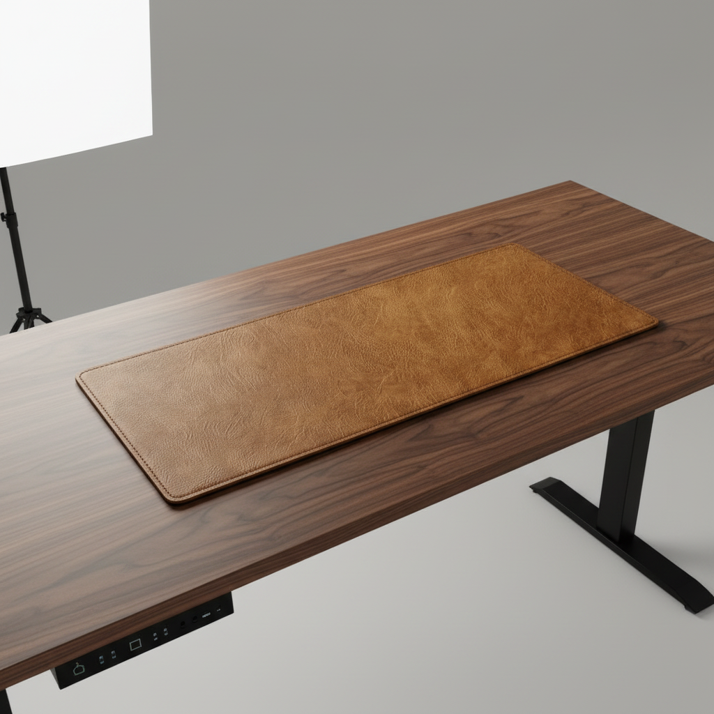 Bureau onderlegger | Antislip | PU-leer - POUEV