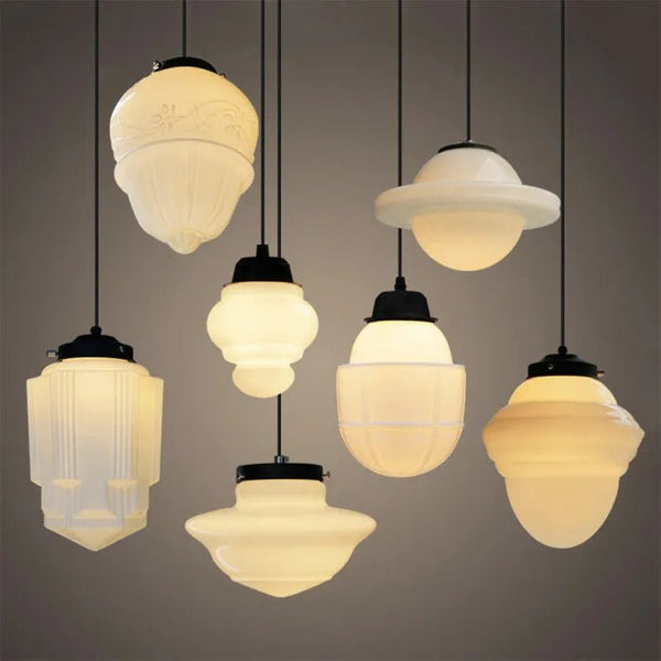 Hanglamp – Melkglas ontwerp – Geschikt voor diverse interieurstijlen | E27 fitting