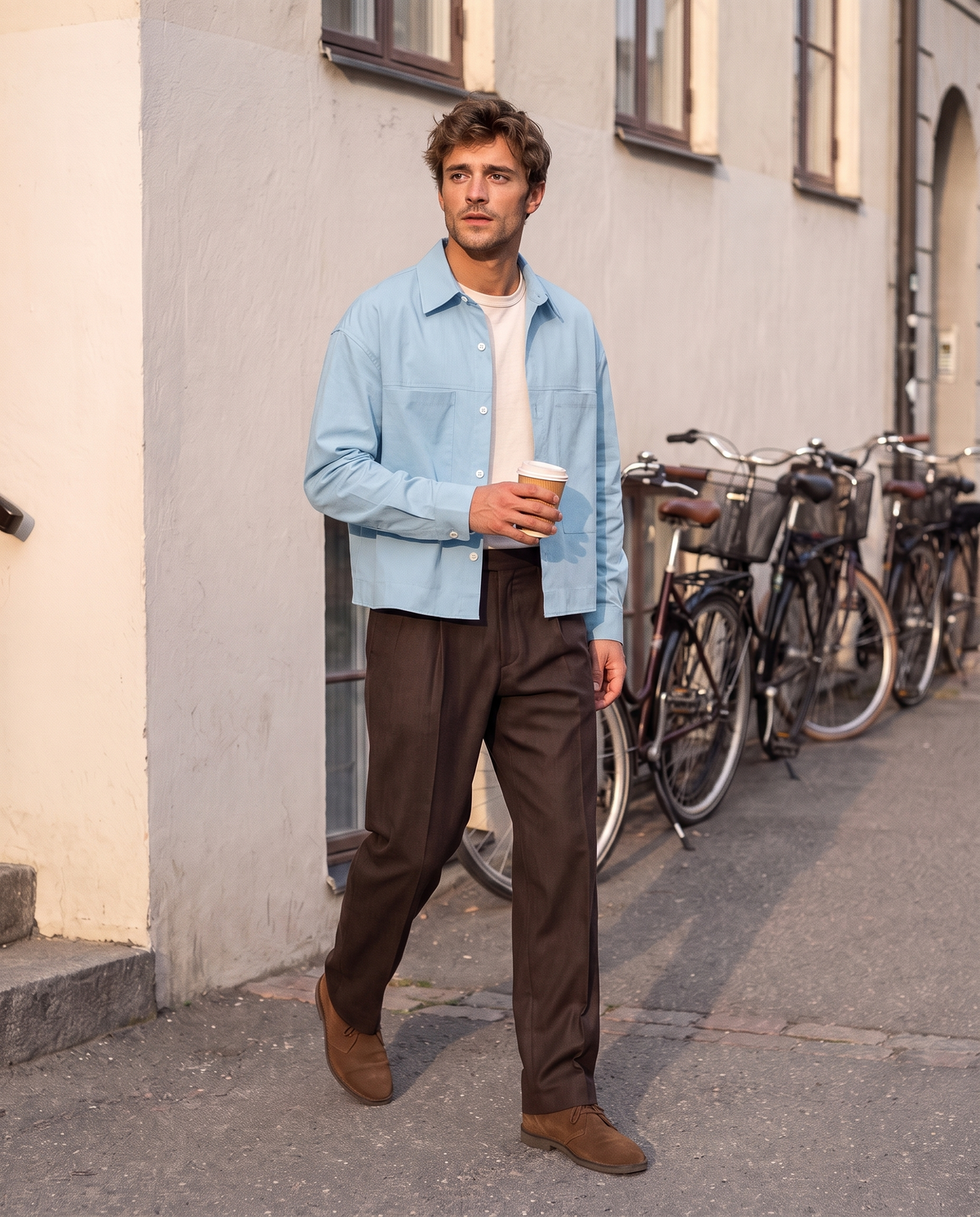 Herenoverhemd | Casual stijl | Lange mouwen - Blauw