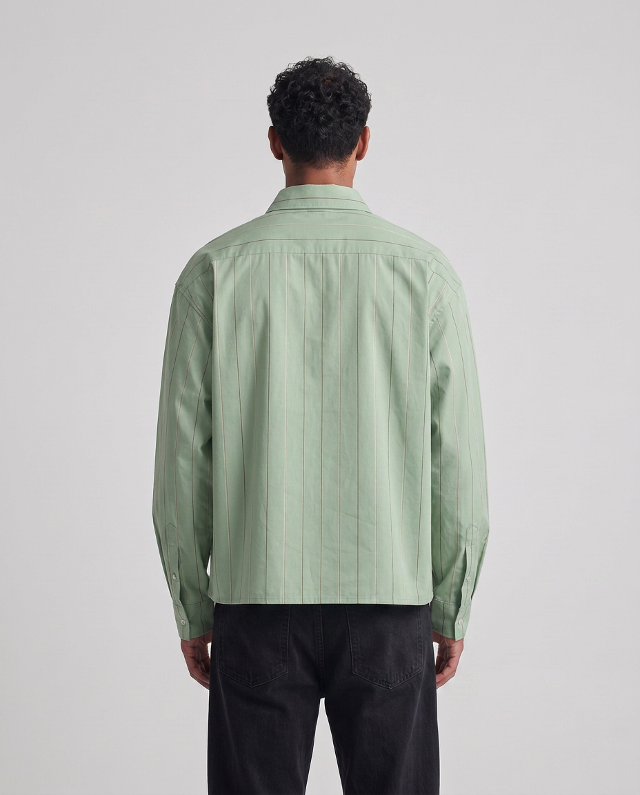 Heren overhemd | Boxy casual pasvorm | 100% katoen, ademend, lange mouwen