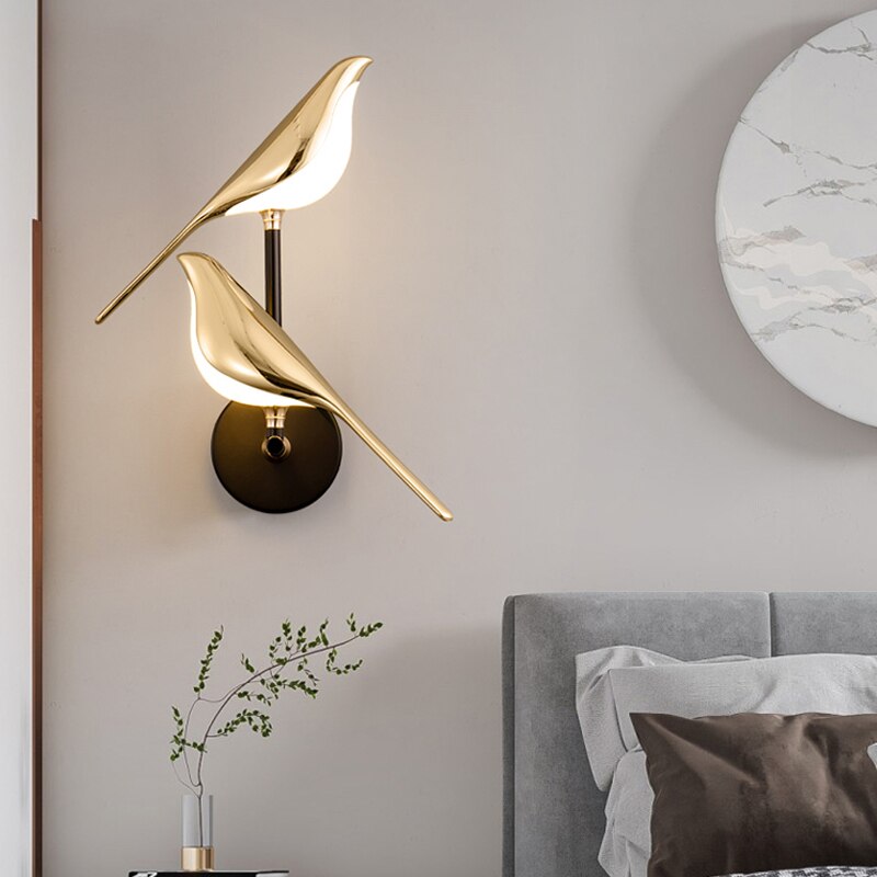 Moderne Wandlamp – Elegante Vogelvorm – Designverlichting voor binnen