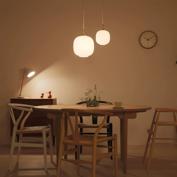 Hanglamp – Opaalglas – Geschikt voor diverse interieurstijlen | E27 fitting, energiezuinig