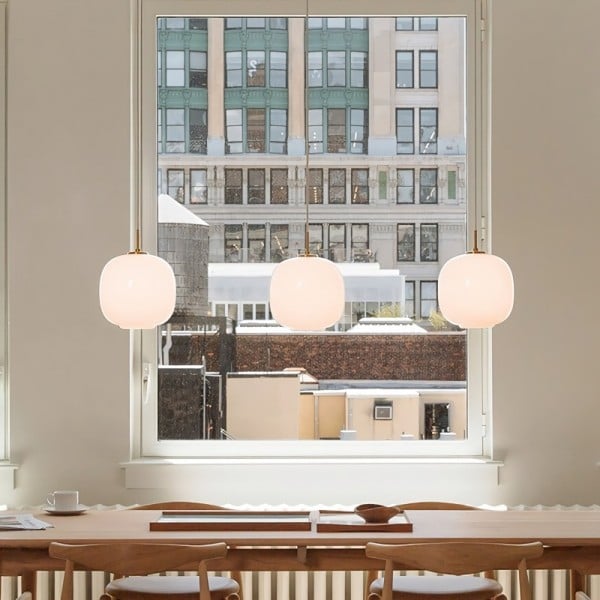 Hanglamp – Opaalglas – Geschikt voor diverse interieurstijlen | E27 fitting, energiezuinig
