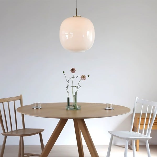 Hanglamp – Opaalglas – Geschikt voor diverse interieurstijlen | E27 fitting, energiezuinig