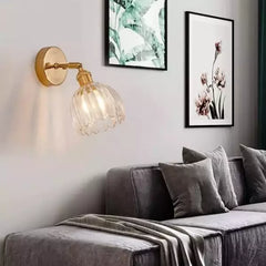 Wandlamp – Retro stijl – Glas tulpenknop, energiezuinig ontwerp