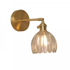 Wandlamp – Retro stijl – Glas tulpenknop, energiezuinig ontwerp