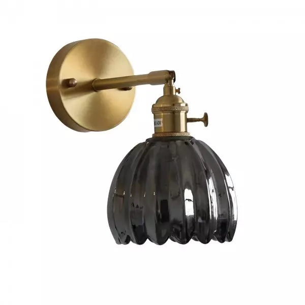 Wandlamp – Retro stijl – Glas tulpenknop, energiezuinig ontwerp