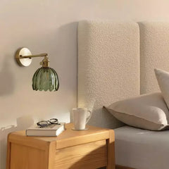 Wandlamp – Retro stijl – Glas tulpenknop, energiezuinig ontwerp