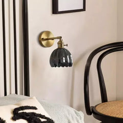 Wandlamp – Retro stijl – Glas tulpenknop, energiezuinig ontwerp