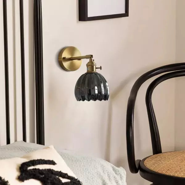 Wandlamp – Retro stijl – Glas tulpenknop, energiezuinig ontwerp