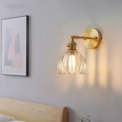 Wandlamp – Retro stijl – Glas tulpenknop, energiezuinig ontwerp