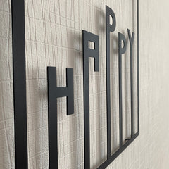 Metalen wanddecoratie – Inspirerende Boodschap – Duurzaam Ontwerp